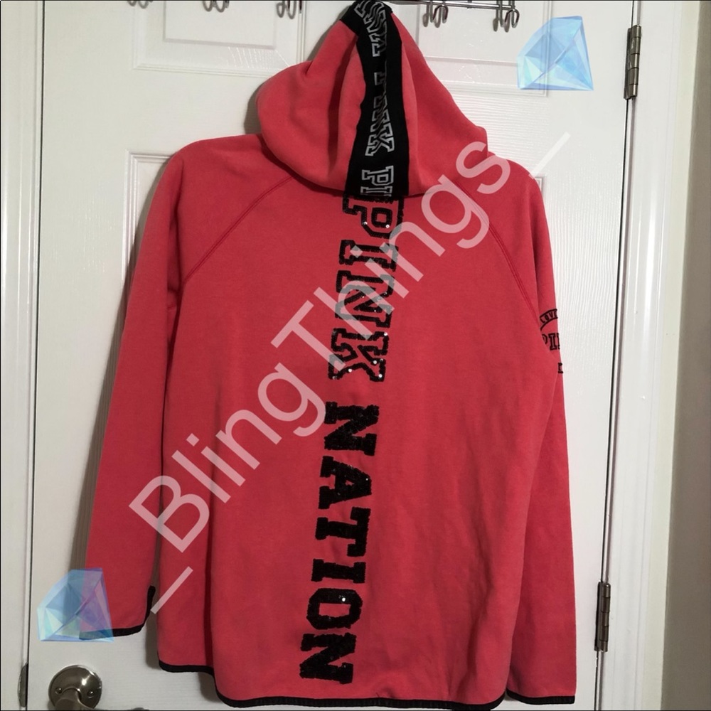 💎Rare VS PINK Pink Nation Bling Fashion Show Zip Up💎